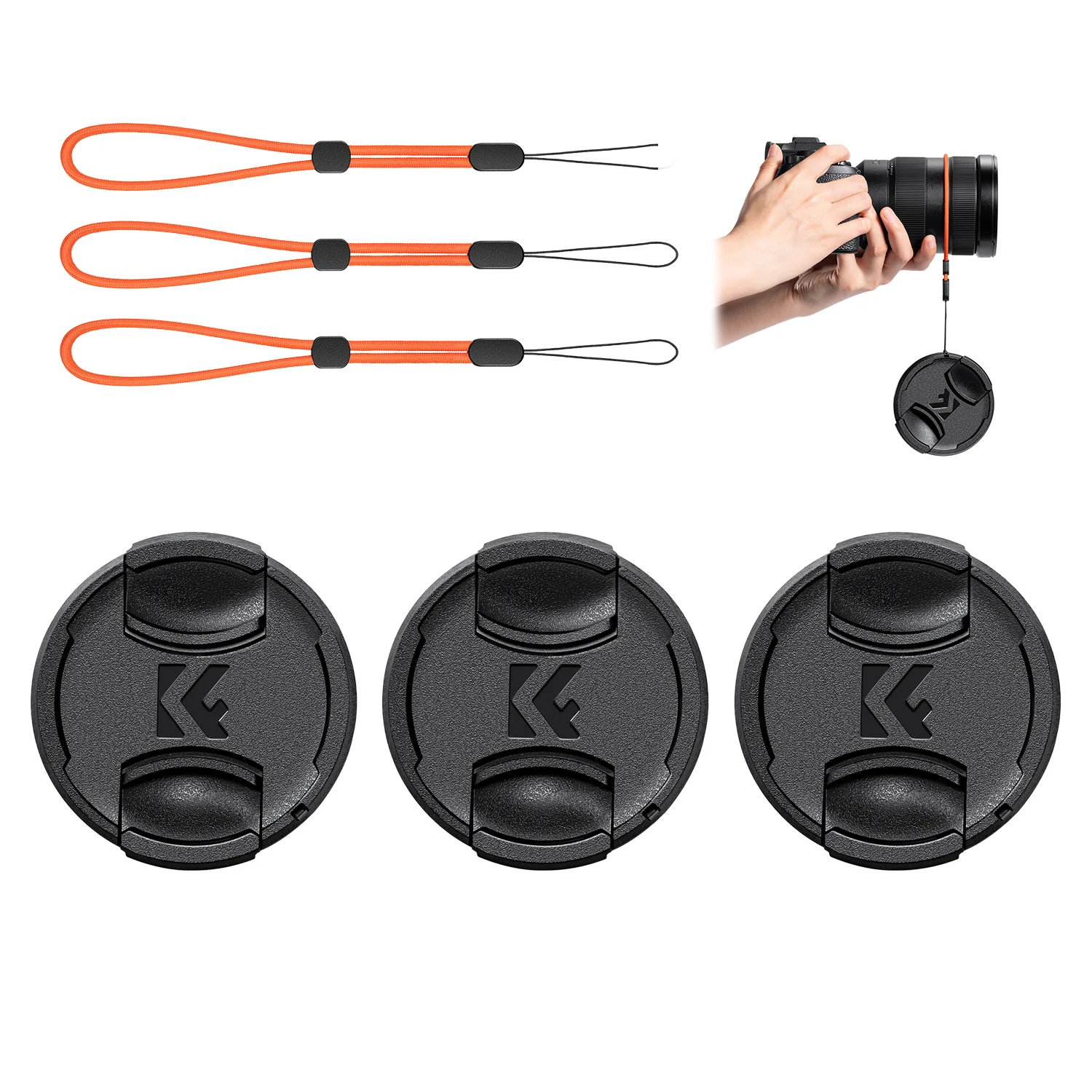 Universal Lens Cap by K&F Concept - Available in Multiple Sizes