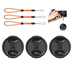 Universal Lens Cap by K&F Concept - Available in Multiple Sizes - 77mm (Three Caps)