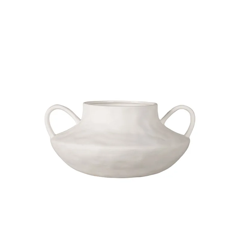 

Nordic Instagram white ceramic tile vase display