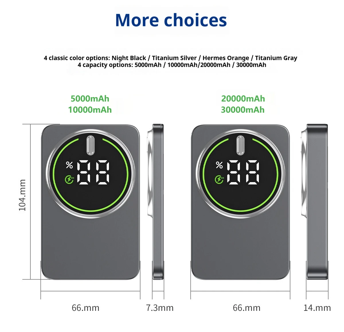 Magnetic Power Bank 10000mAh Wireless Powerbank 20W Slim Portable Battery Charger for MagSafe iPhone 17 16 15 14 13 12 Samsung