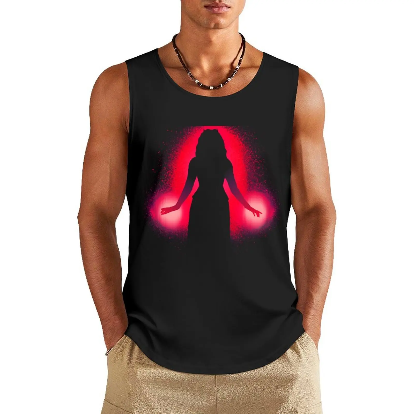 

Crimson Love Tank Top Male vest sports suits