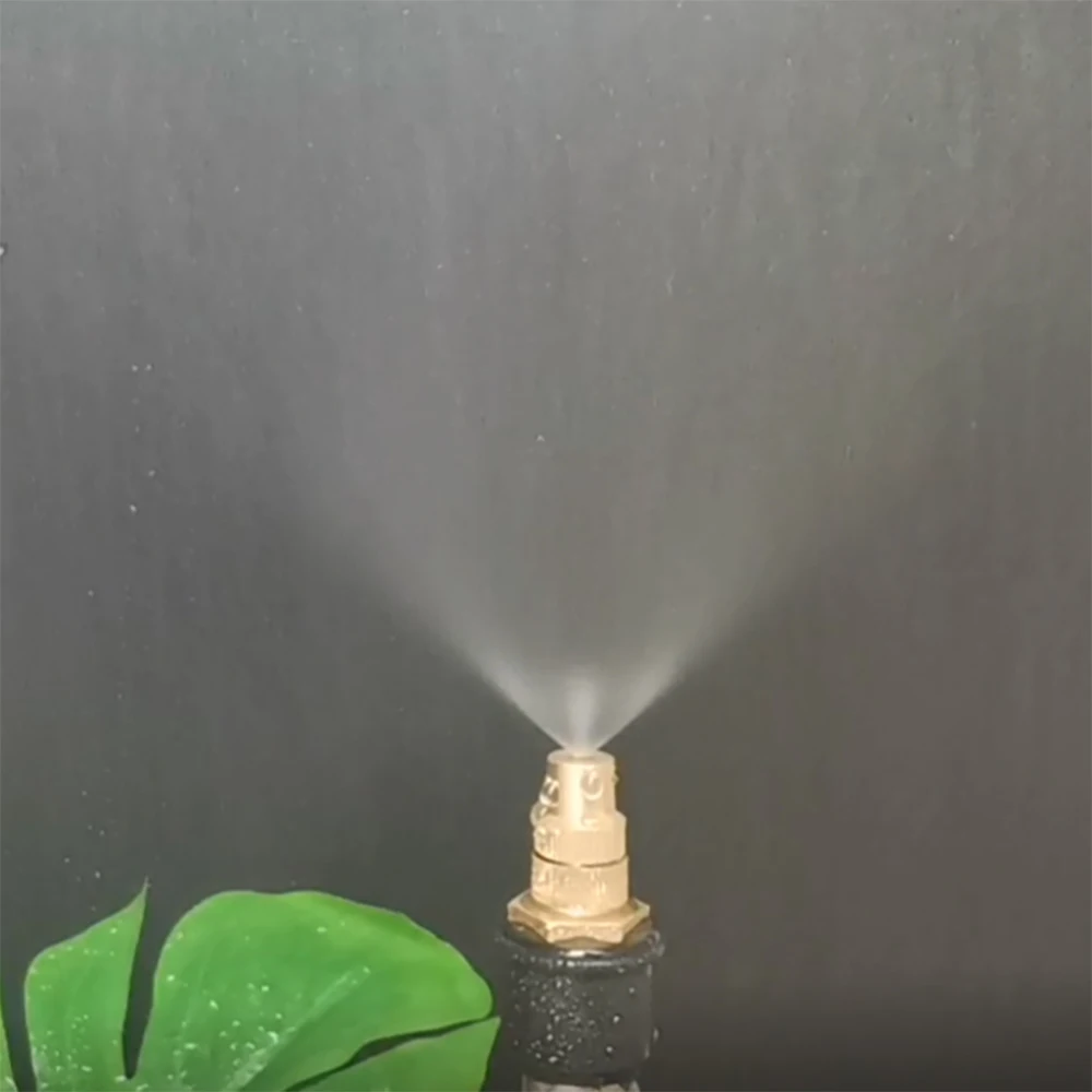 1/4 1/2&rdquo;Thread Brass Misting Sprinkler Adjustable Agricultural Mist Spray Garden Watering Irrigation Humidify Dust Disinfection garden sprinkler watering nozzle misting nozzles water sprayer spray nozzle garden spray nozzle garden sprayer atomizing sprayer gardening sprayer agricultural sprinkler