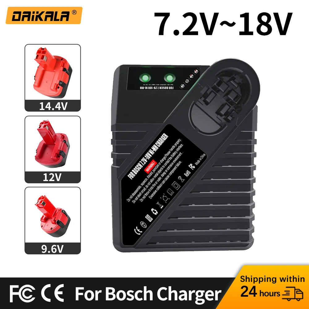 

AL1411DV Charger for Bosch Ni-CD Ni-MH 7.2V 9.6V 12V 14.4V 18V Tool Battery GSR7.2 GSR9.6 GSR12 GSR14.4 BAT038 BAT048 BAT043