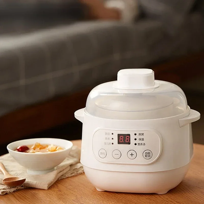 Electric cooking pot Slow Cooker Food Steamer Ceramic Pot Multifunction BirdNest Soup Stew Pregnant Tonic Baby Supplement Heater