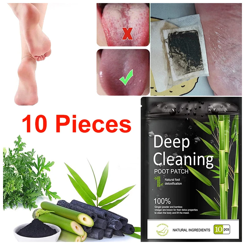 Detox Foot Patch Wormwood Detoxification Feet Pads Natural Herbal