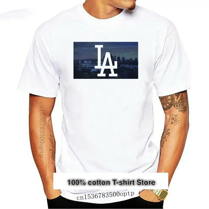 Camiseta de Los Dodgers para hombre, camisa de Los Ángeles Stadium