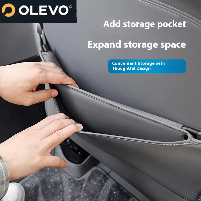 2025 ZEEKR 7X 시트 백 킥 패드 가죽 보호 커버 스크래치 방지 장식 스티커 자동차 인테리어 액세서리