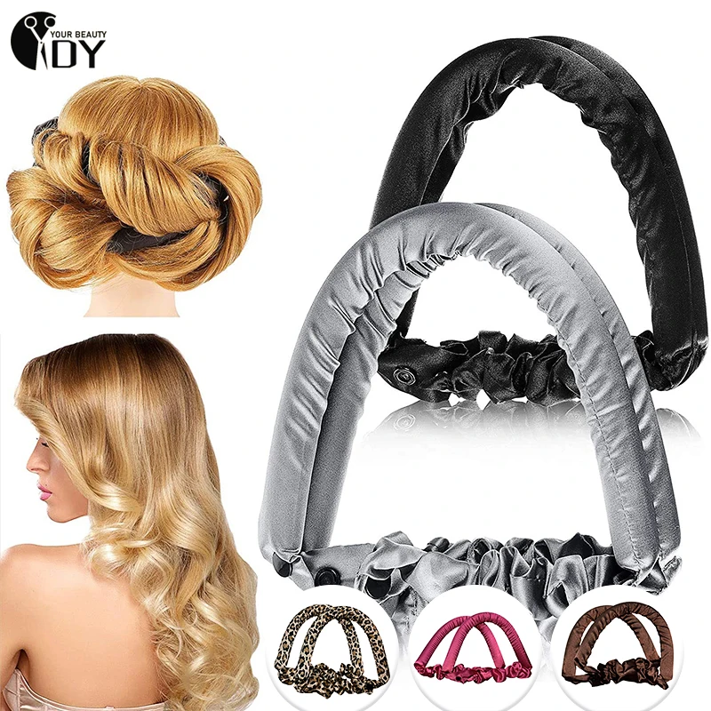 Heatless Curling Rod Headband Hair Curler Lazy Hair Rollers for Long No Heat Curl Overnight Band Magic Wave Curlers Rollers