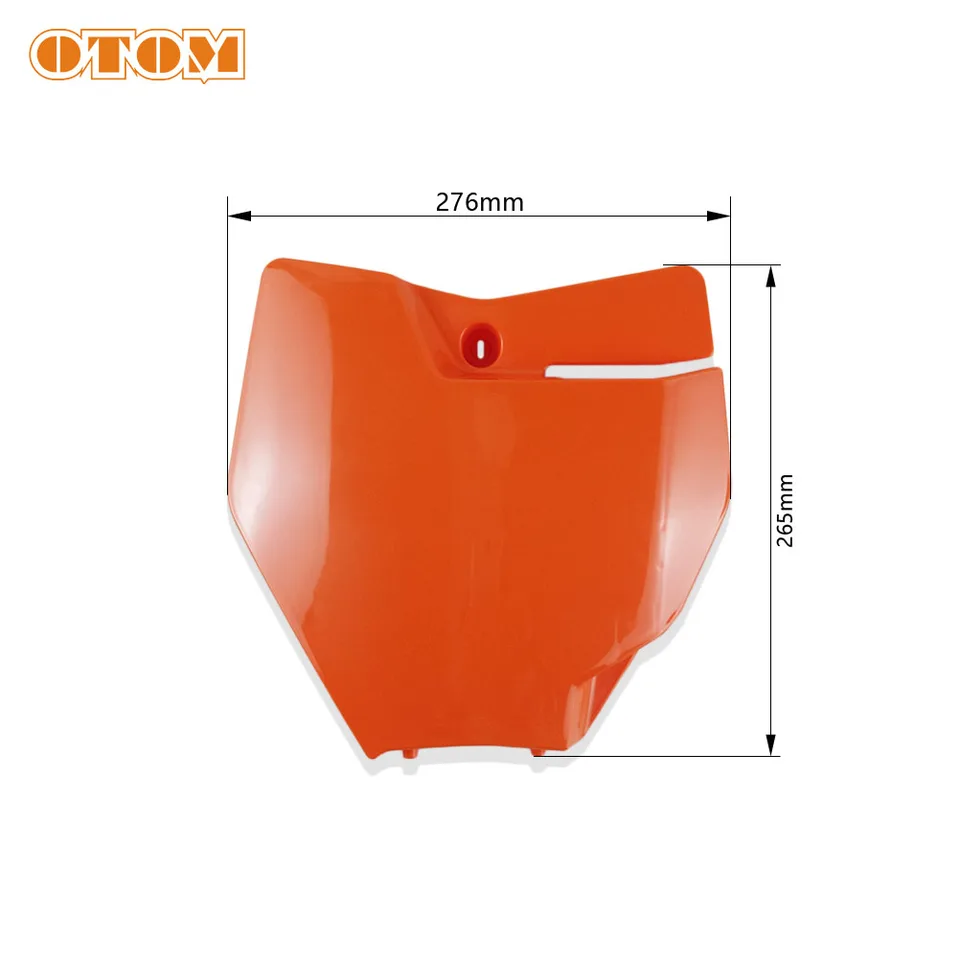 Motorcycle Front Number Plate/Fender - Orange, ABS Plastic, For KTM 125-530 EXC SX XC Models (2013-2015)