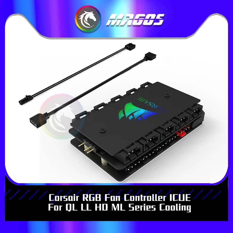 Corsair RGB Fan Controller ICUE Hub For QL LL HD ML Series Cooling Fan ARGB+PWM 2 In 1 5V Led Logo MB AURA SYNC