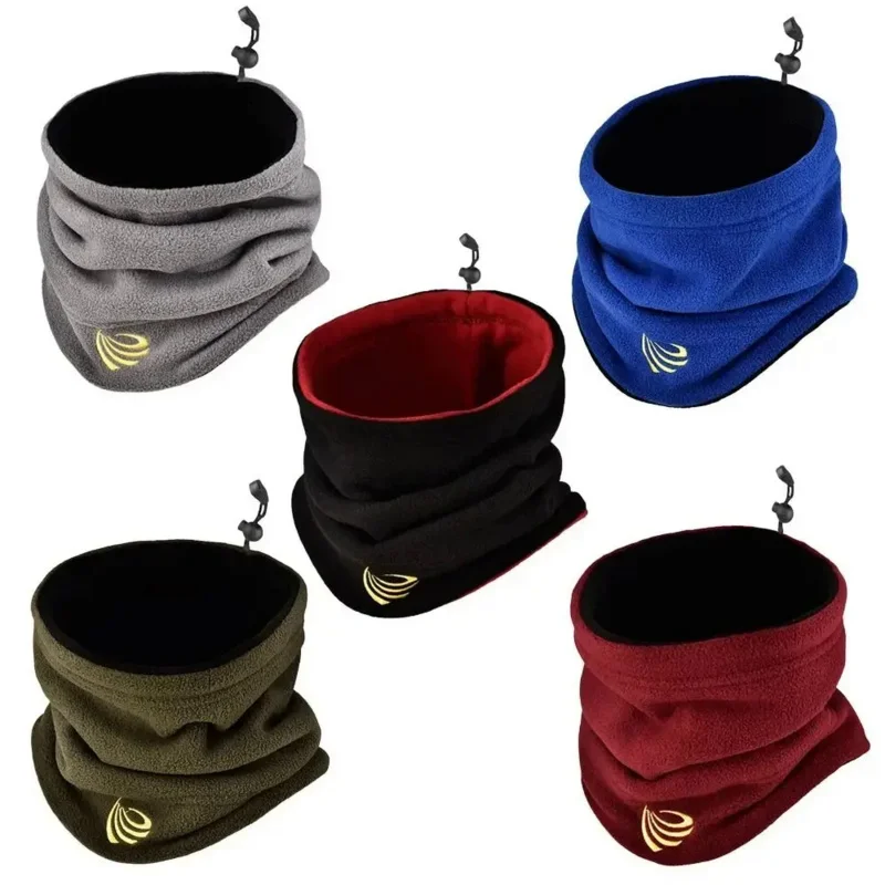 Winter Neck Gaiter Windproof Thermal Outdoor Sports Motocycle Skiing Tube Scarf Adjustable Plush Cold-proof Warm Neck Cover