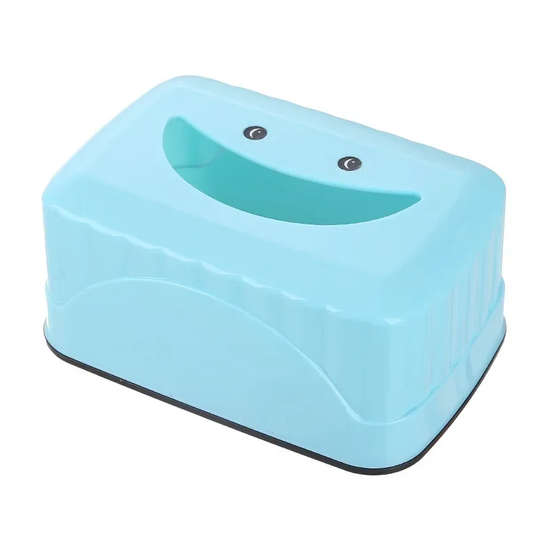1Pcs Cute PP Smile Face Tissue Holder Case Wet Tissue Napkin Box Baby Wipes Storage Case Home Room Storage Organizer