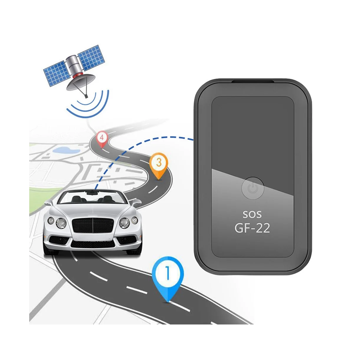 GF-22 마그네틱 자동차 추적기, GPS 포지셔너, 실시간 추적 미니 로케이터, SIM 삽입, 애완 동물 분실 방지 추적기 장치, WiFi