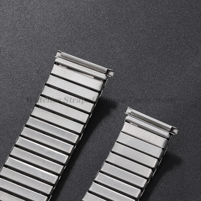 Universal Stainless Steel Elastic Watch Band - Adjustable Metal Expansion Bracelet