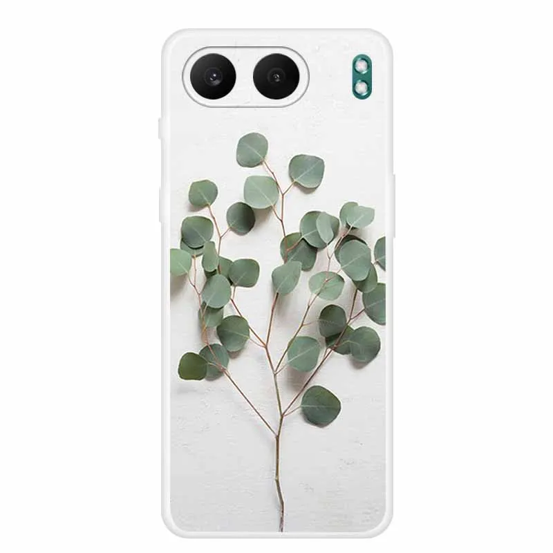 Clear Silicone Case with Landscape Flower Design - Soft TPU Back Cover