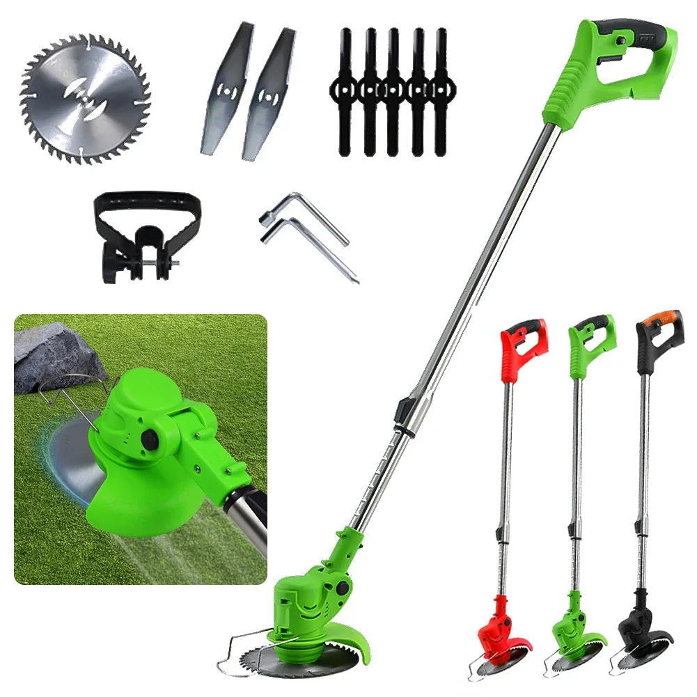 Cordless Electric Lawn Mower Foldable Adjustable Trimmer Efficient Garden Pruning Cutting Power Tools Set  For Makita Battery