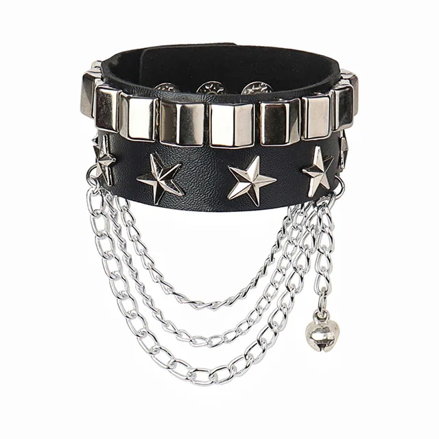 Bracciale da donna in pelle rock - Italia