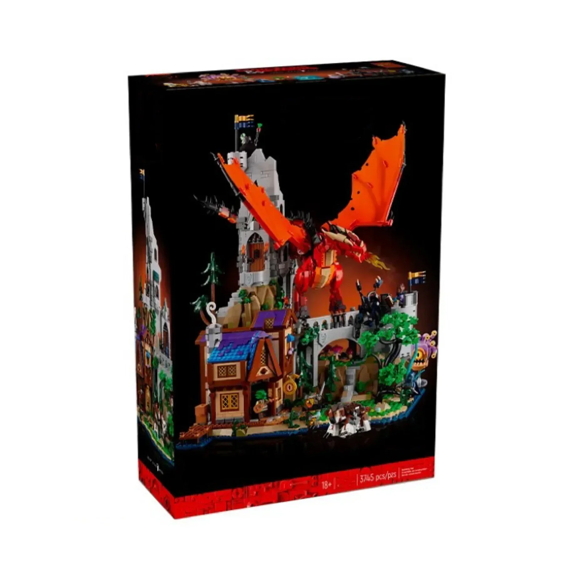 2024 новые идеи 21348 Dungeonsed красный дракон сказка строительные блоки модель дома Сборка игрушки для детей Подарки