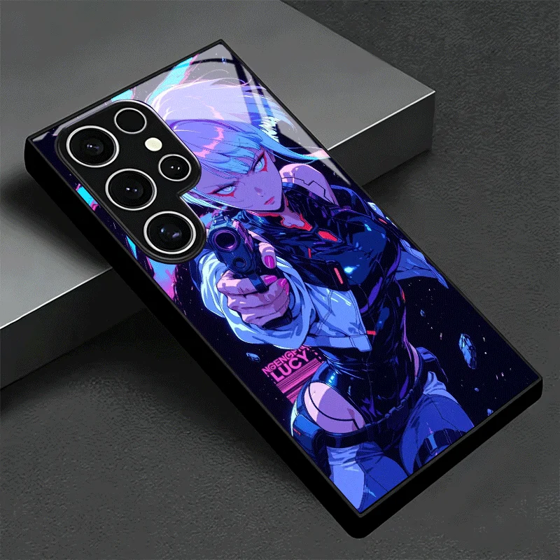 Anime Lucy Glass Phone Case - Shockproof Cover, Stylish & Durable Design