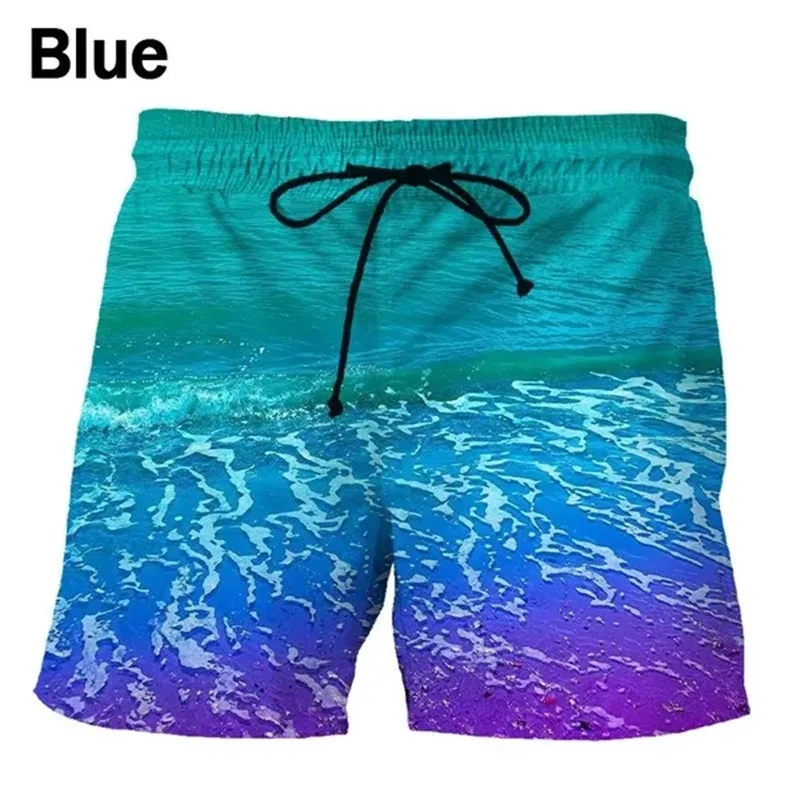 

Sunset Seaside Scence Beach Shorts Hombre Hawaiian Vacation Men Board Shorts Swimsuit homme Pop Swim Trunks Cool Kids Ice Shorts