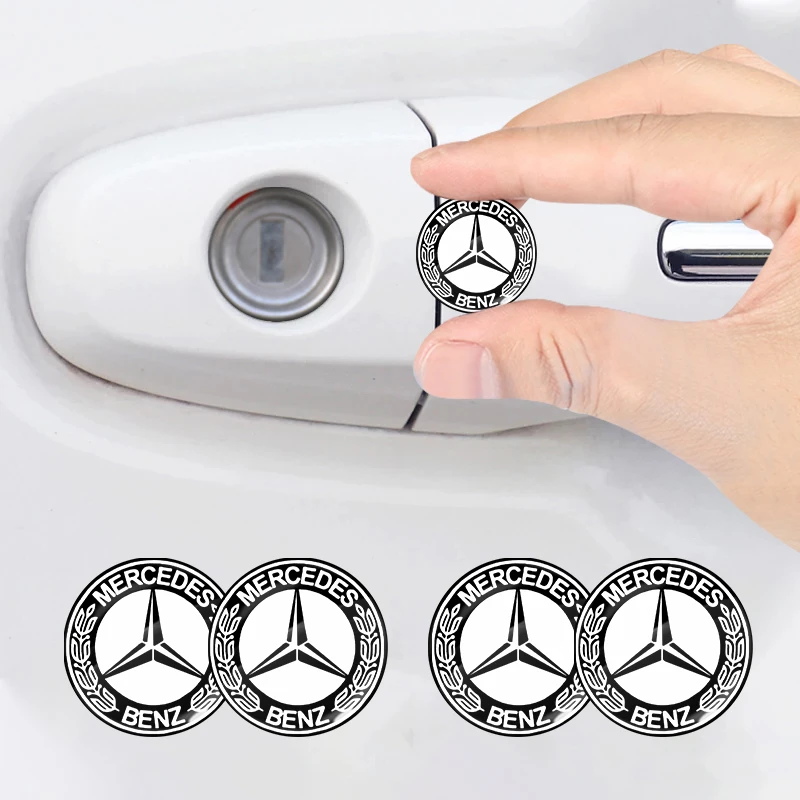 Car Lock Keyhole Stickers Door Lock Protect For Mercedes-Benz V177 W247 W176 W177 W207 W203 W204 GLA GLC