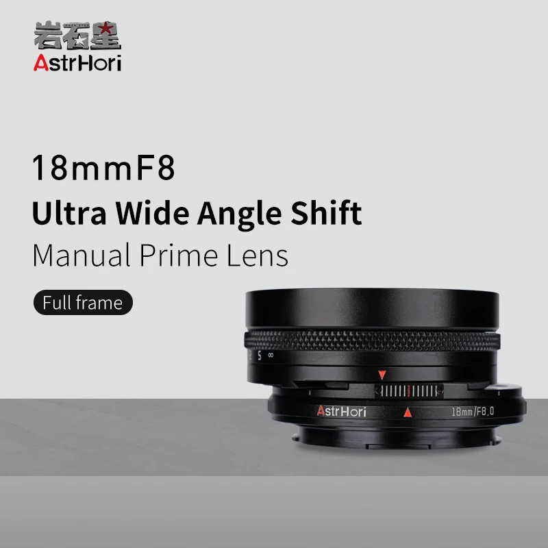 Astrhori 18mm F8 Full Frame Shift Lens Prime Lens For Sony E A7
