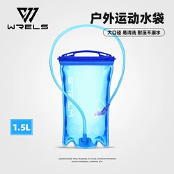 Foldable Silicone Water Bottle - Portable & BPA - Free with Straw, 500ml (Water bag 1.5L)