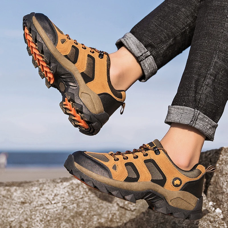 

Unisex Large Size 36-47 Outdoor Camping Sport Trekking Shoes Non-slip Hiking Sneakers Men Women Mountain Climbing Shoes