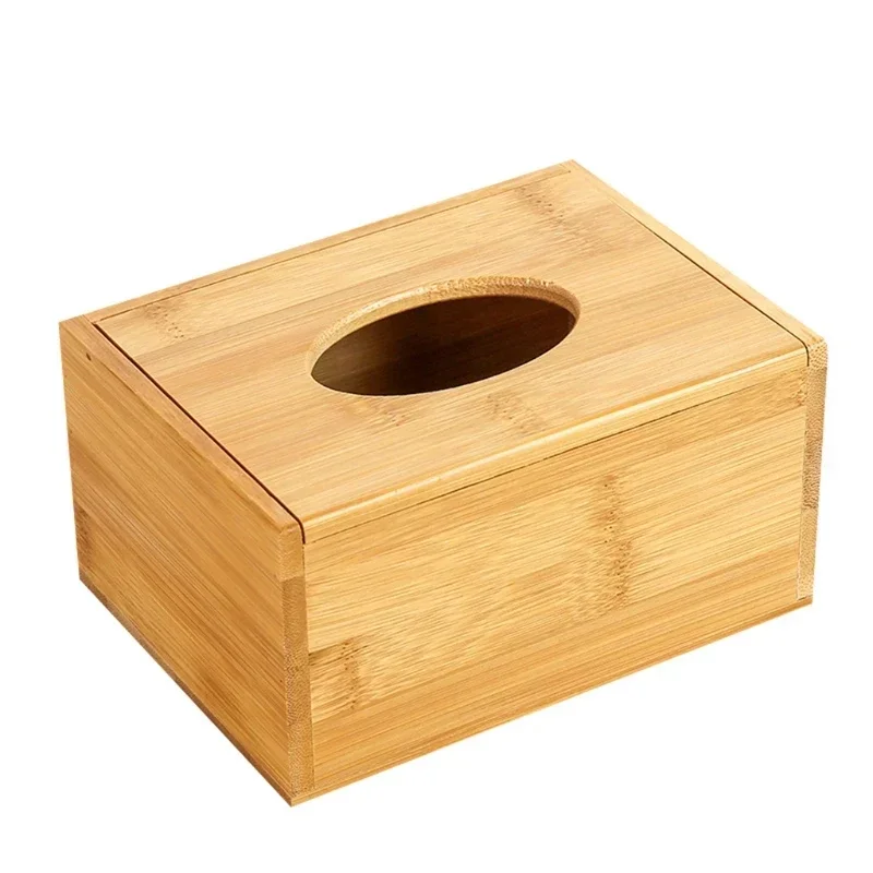 Set Di 2 Porta Fazzoletti In Legno Vintage - Scatola Per Fazzoletti 21x12x11 Cm Per Casa, Ufficio E Auto - 2