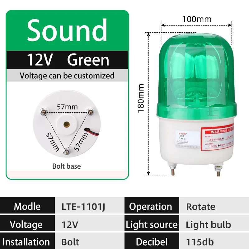 Auto MT Police Revolving Light Led Rotating Emergency Roof Warning CAR