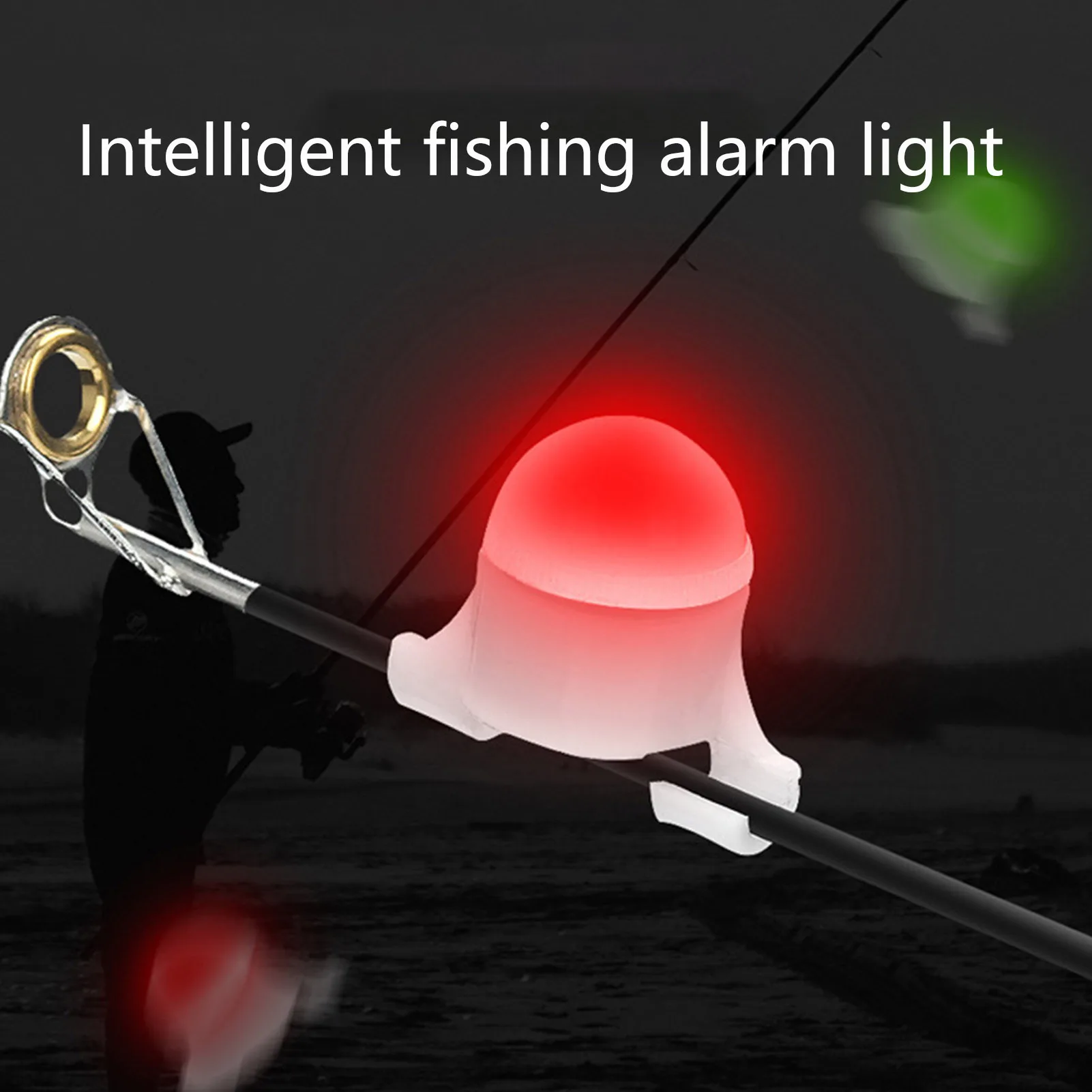 Alarme électronique morsure pêche avec lumière LED pour pêche nocturne système avertissement canne