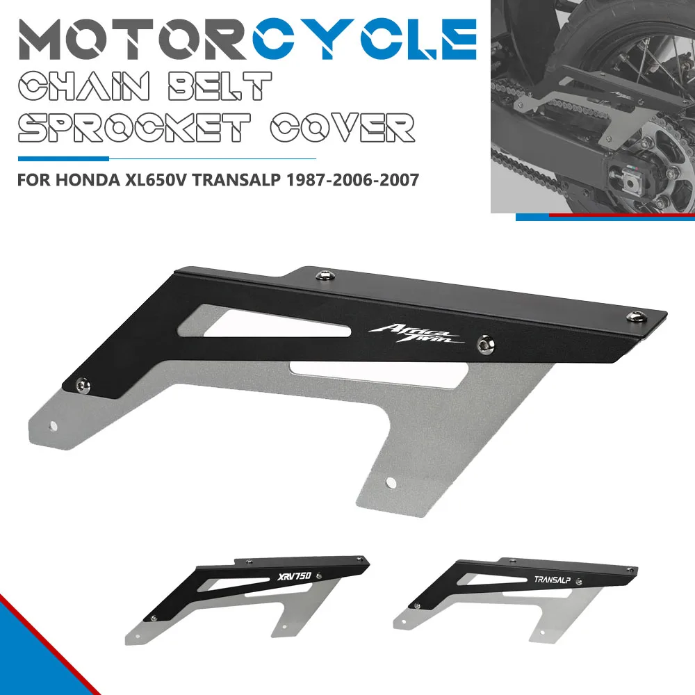

XRV750 XRV Africa Twin RD04/RD07/RD07A For Honda XL650V Transalp 1987-2006-2007 Motorcycle Chain Belt Sprocket Cover Protection