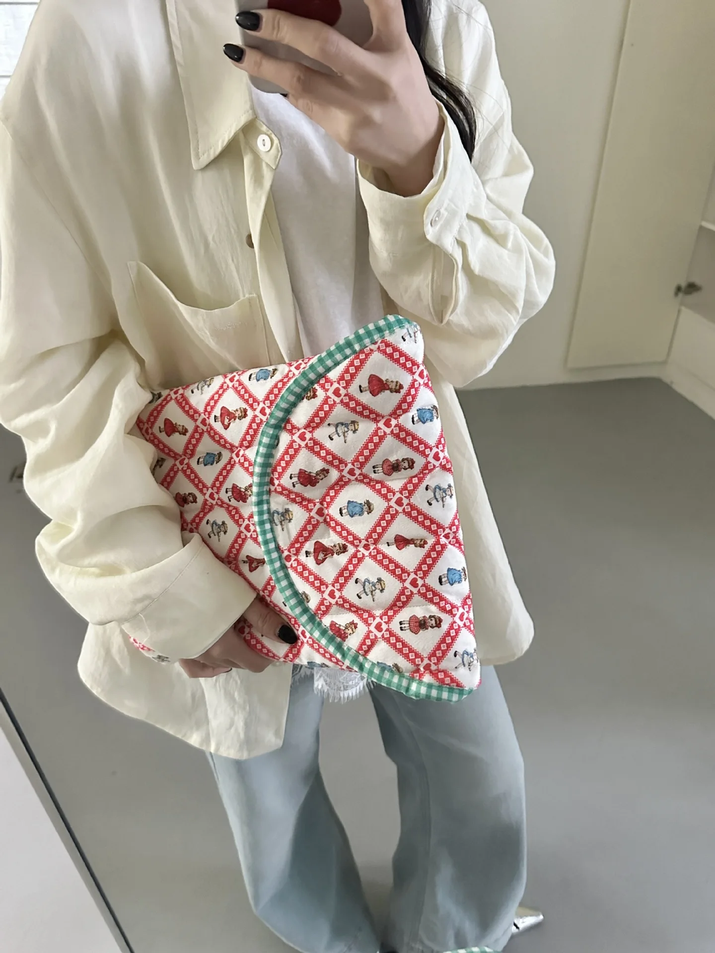 Korean version Laptop Sleeve For Ipad9.7-11 Macbook Air Pro 13.3 14 15 Dell Samsung LG 15.6 16 Inch Tablet Notebook Pouch