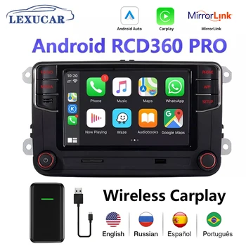 MIB RCD360 프로 카플레이 자동차 라디오 노네임, VW 골프 5 6 제타 MK5 MK6 티구안 CC 폴로 파사트 6RD 035 187B 용, 안드로이드 오토, 신제품 RCD330