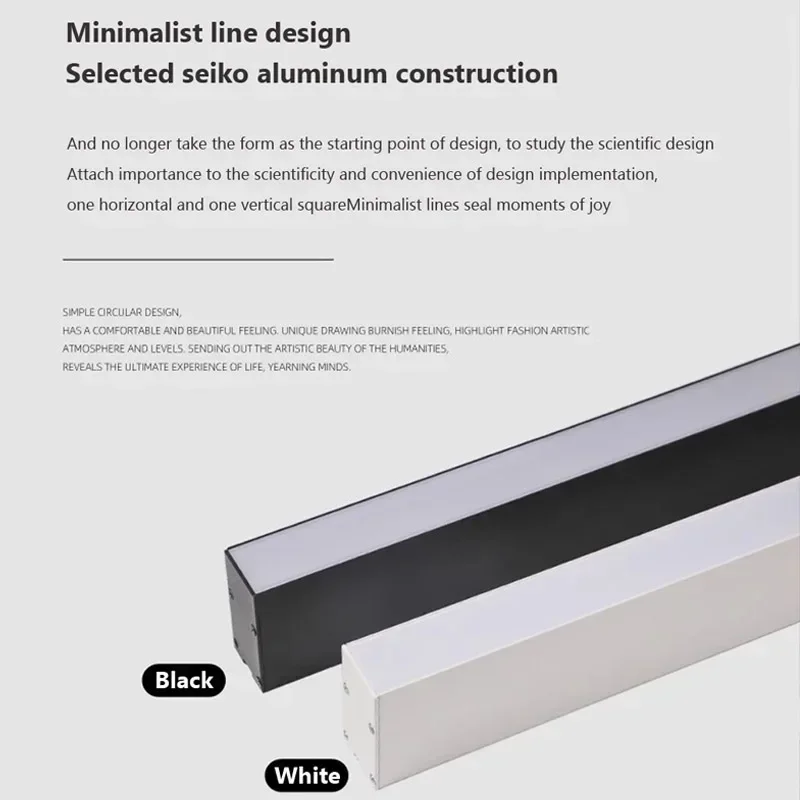 Long  LED Strip Ceiling Light Floodlight For Bedroom Dining Living Room Cloakroom Minimalist Led Ceiling Lamp Indoor Decoration