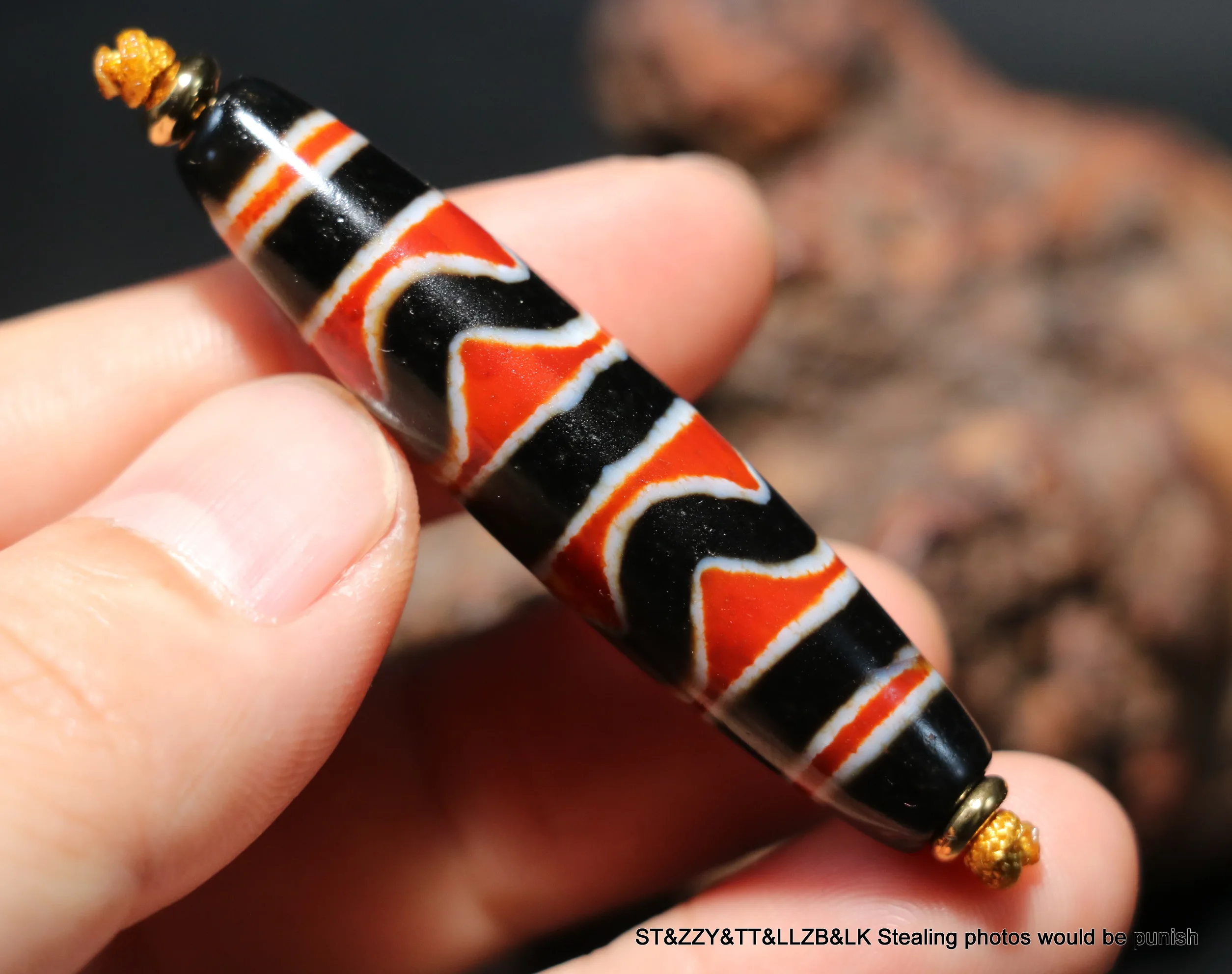 

Super Energy Tibetan old Agate Many Layer Tiger Tooth dZi Bead Pendant Amulet 5A LKbrother Sauces Top Quality UPD1201F