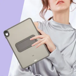 Enhanced Tablet Protective Stand Cover Case - Durable PC+TPU Material - Mini6- Mini7 A17 Pro (Gray)