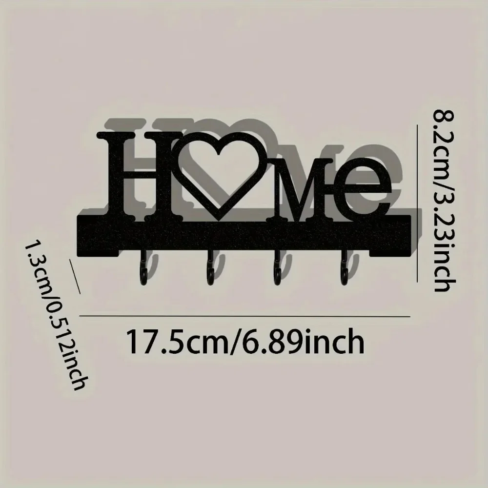 Love Shape Wall Key Holder 2
