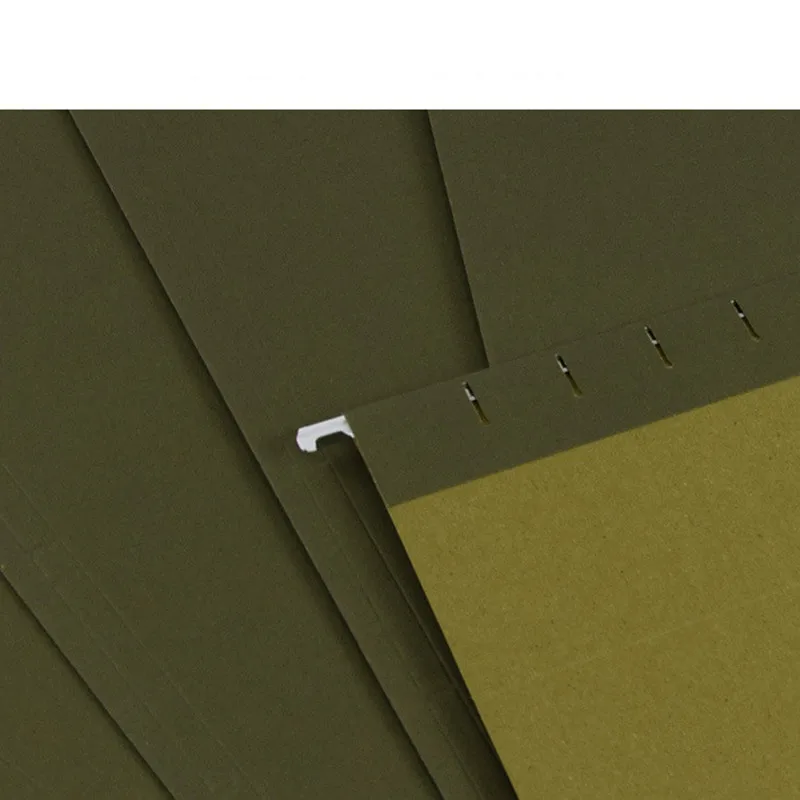 25Pack Letter Size Hanging File Folders 1/5 Cut Adjustable Tab Hang Folder for Legal Law Office File Organization Standard Green