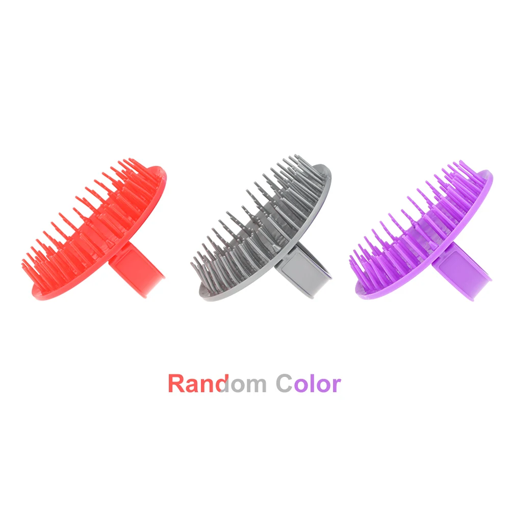 Silicone Shampoo Brush Scalp Massager for Hair Comb Anti-Dandruff Anti-skid Hairbrush Bath Massage Brush Shower Cleaning Tool