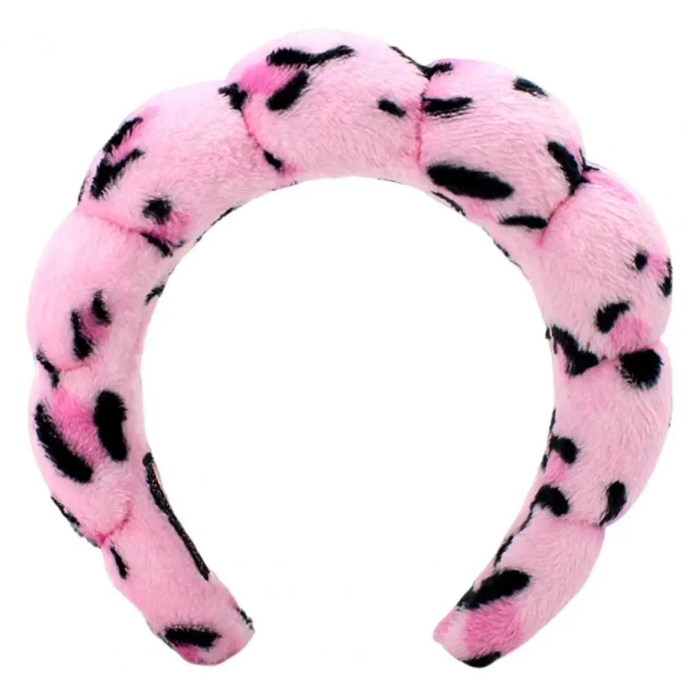 

Christmas Headband Leopard Print Hair Hoop for Women Non-slip Elastic Headpiece with Lightweight Design Stylish Hair Accessories