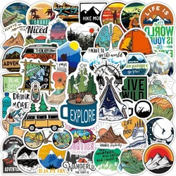 Forest Adventure Stickers Set - Outdoor Scenery Collection for Water Bottles, Phones, and Laptops (50pcs)