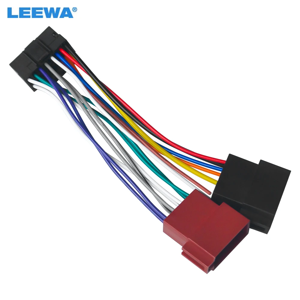 

LEEWA Car Radio Audio ISO Wiring Harness Adapter for Sony Head Unit Auto Stereo ISO CD Head Units Wire Cable
