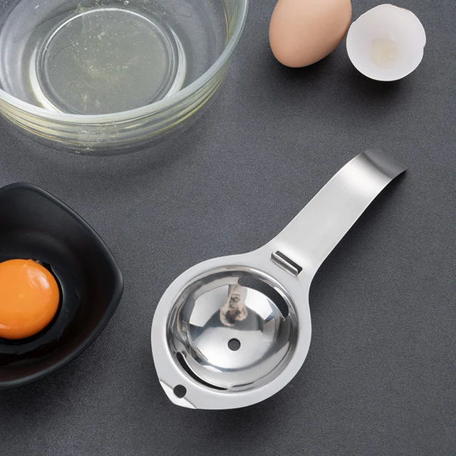 Egg Separator Egg Yolk White Filter 304 Stainless Steel Yolk Separator Egg Divider Sieve Baking Cooking Tools Kitchen Gadgets 3