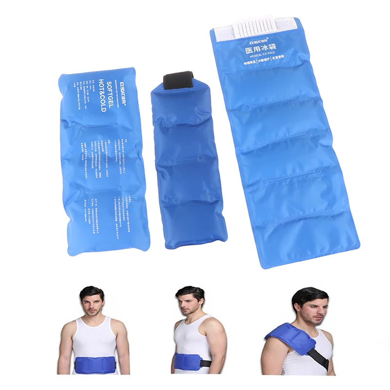 Ankle Brace Ice Pack Wrap For Injuries Hot Cold Therapy Reusable Gel Cold Pack Ankle Support For Pain Relief Sprains 2