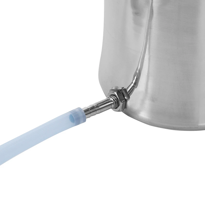 A98I-2L Health Stainless Steel Enema Bucket Suitable for Colon Cleansing Reusable Constipation Cleaning Detoxification