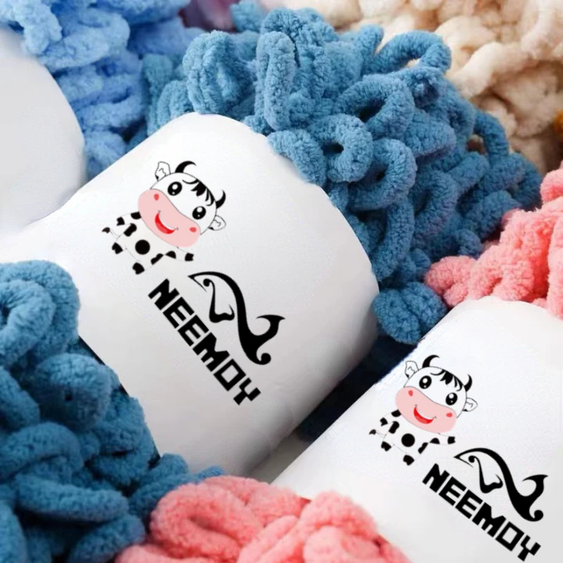 100g/Roll Finger Loop Yarn Thread Puffy Soft Chenille Chunky Yarn