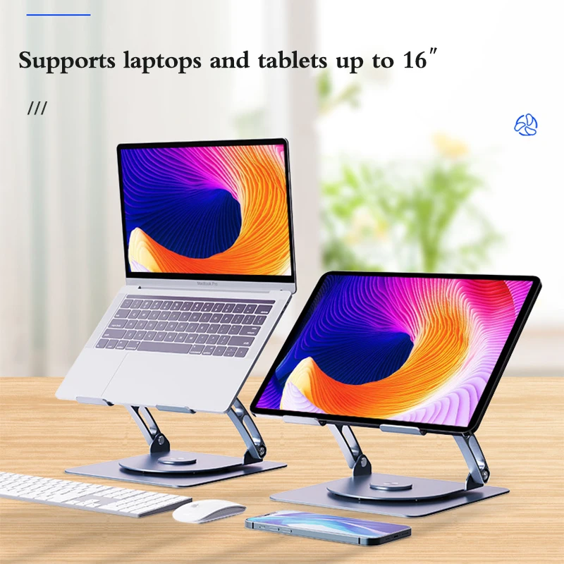 Suporte de Liga de Alumínio para Microsoft Laptop Ventilador Compatível com Todos os Laptops 12.4 13.5 15 Polegada - Imagem 3