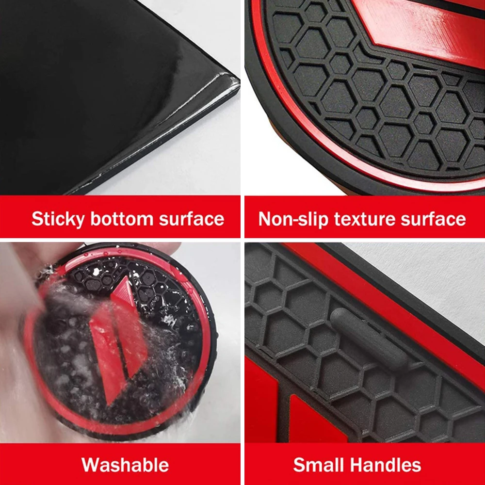 Bolaxin Anti-Slip Bekerhouder Mat Voor 2015-2020 Ontwijk Uitdager Accessoires Rubber Coaster Antislip Mat Pad 11 Stuks (6 Kleur)