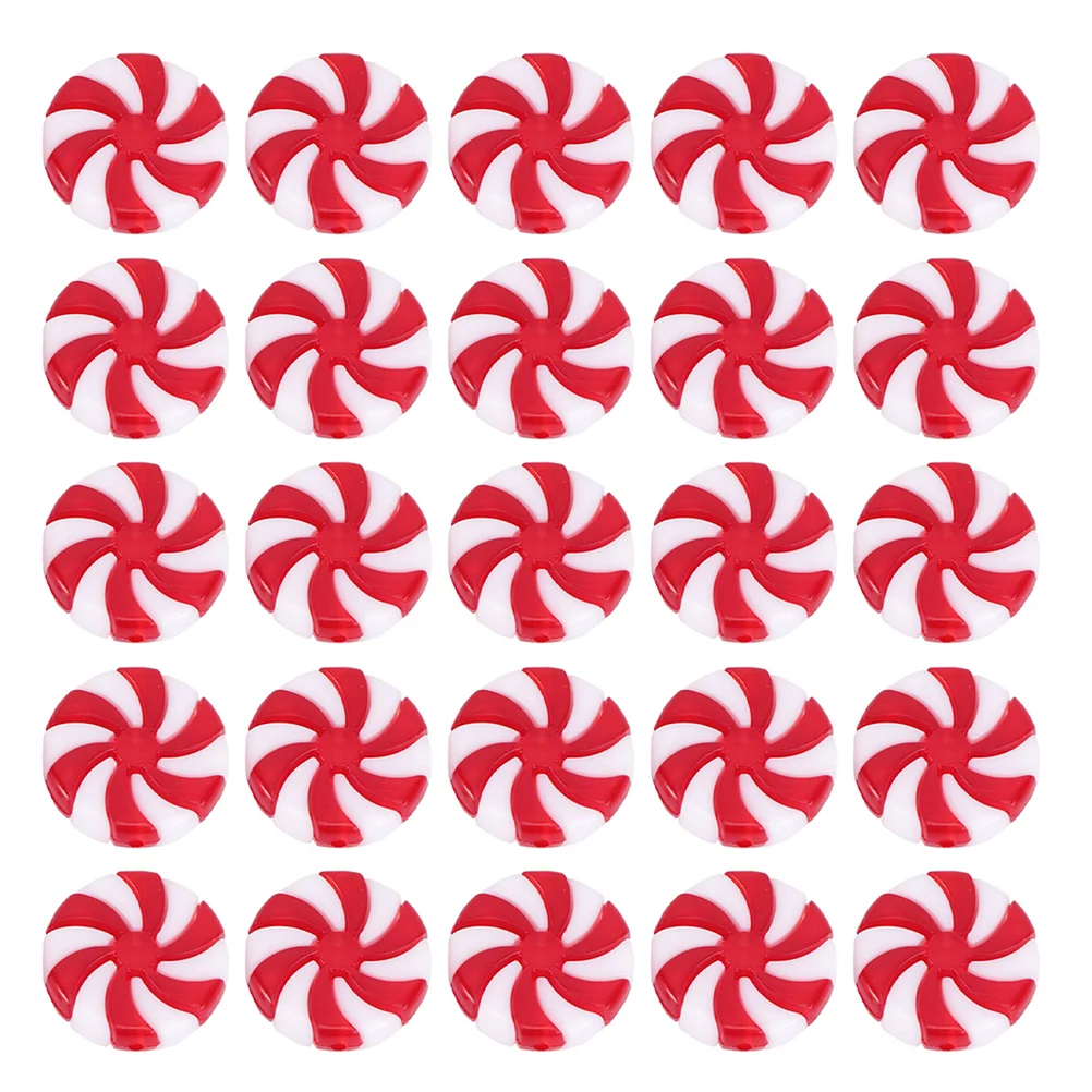 

25 Pcs Christmas Candy Decorations Xmas Party Pendant Marshmallow Ornaments Acrylic for